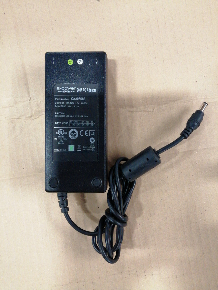 2 POWER 90W AC ADAPTER IN 240V 2.5A OUT 19V 4.74 ( CAA0668B USED )