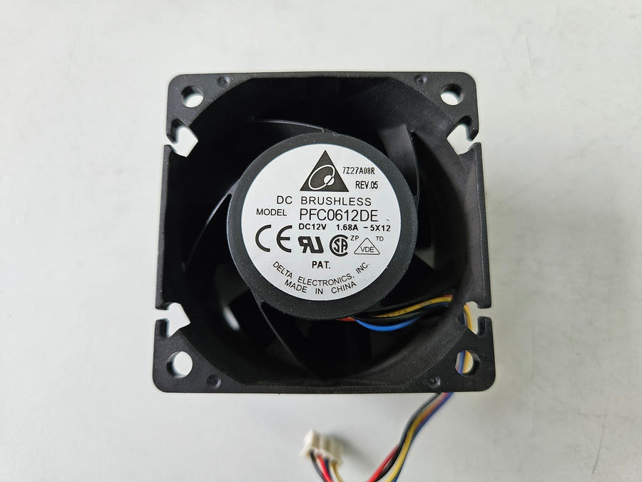 Delta Electronics DC12V 1.68A 60mm 4Wire Brushless Fan ( PFC0612DE ) USED