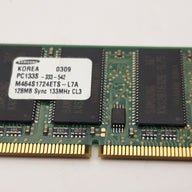 SAMSUNG 128MB PC133 133MHZ  (M464S1724ETS-L7A REF)