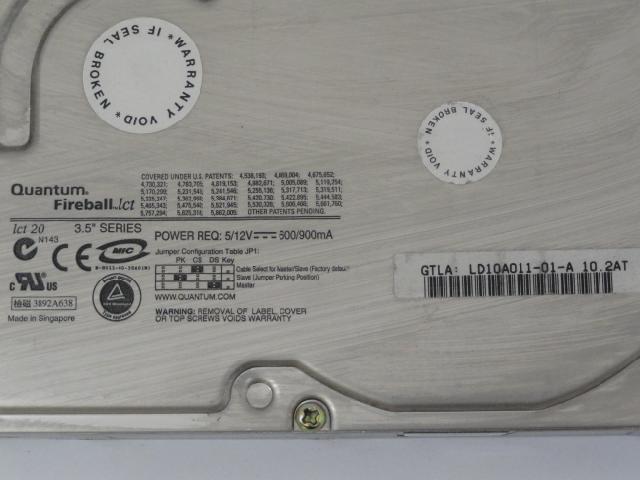 PR12209_LD10A011_Dell Quantum 10.2Gb IDE 4200rpm 3.5in HDD - Image2