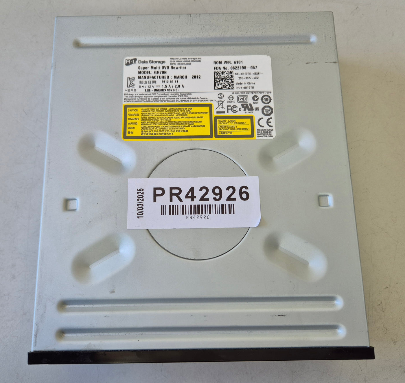HL Data Storage Dell GH70N SuperMulti DVD Writer Drive ( 0RT0TH ) USED