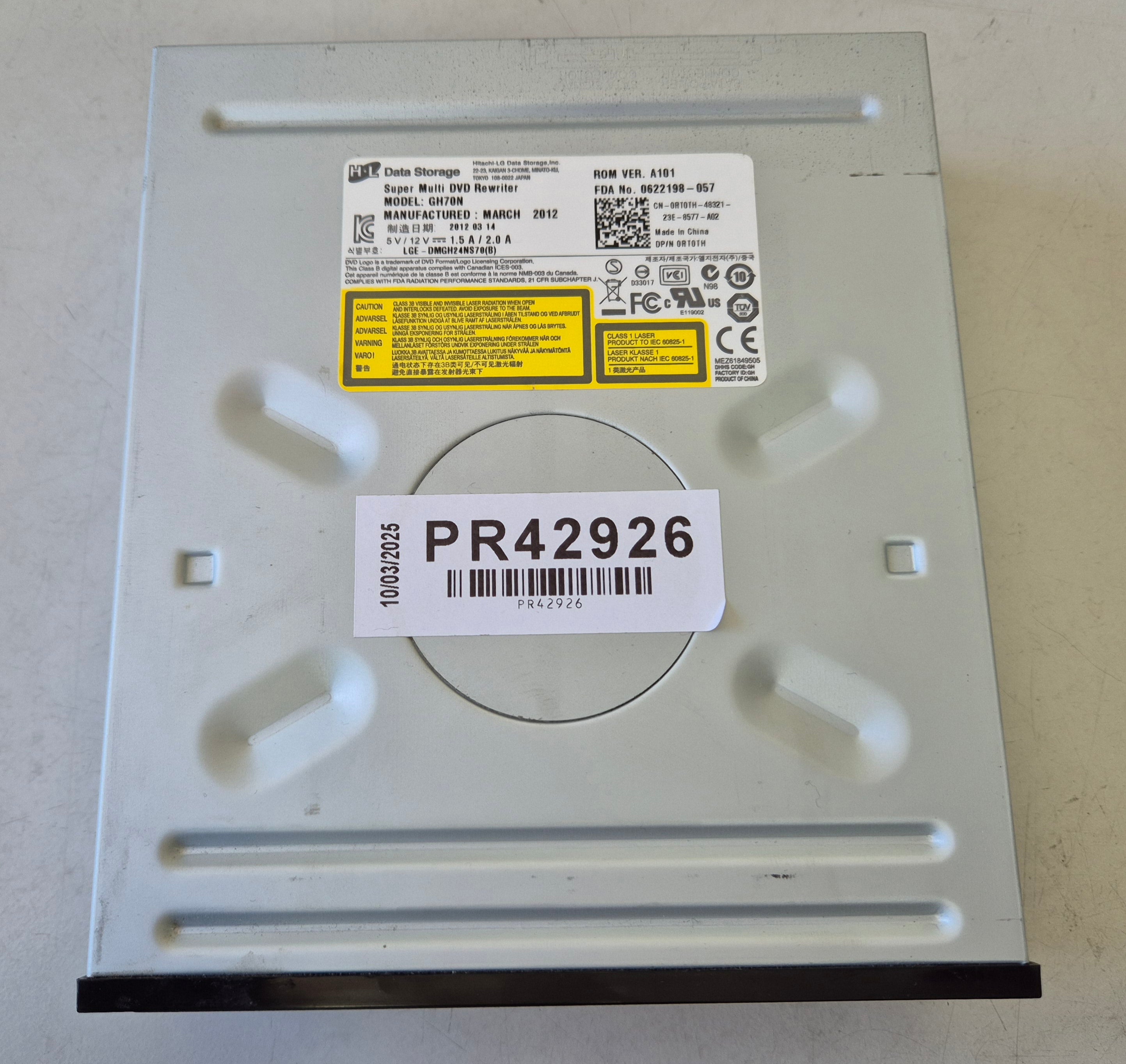 HL Data Storage Dell GH70N SuperMulti DVD Writer Drive ( 0RT0TH ) USED