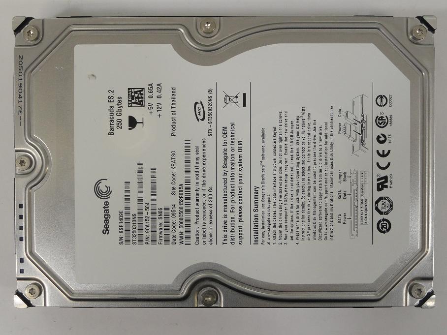 PR14321_9CA152-504_Seagate 250Gb SATA 7200rpm 3.5in HDD - Image2