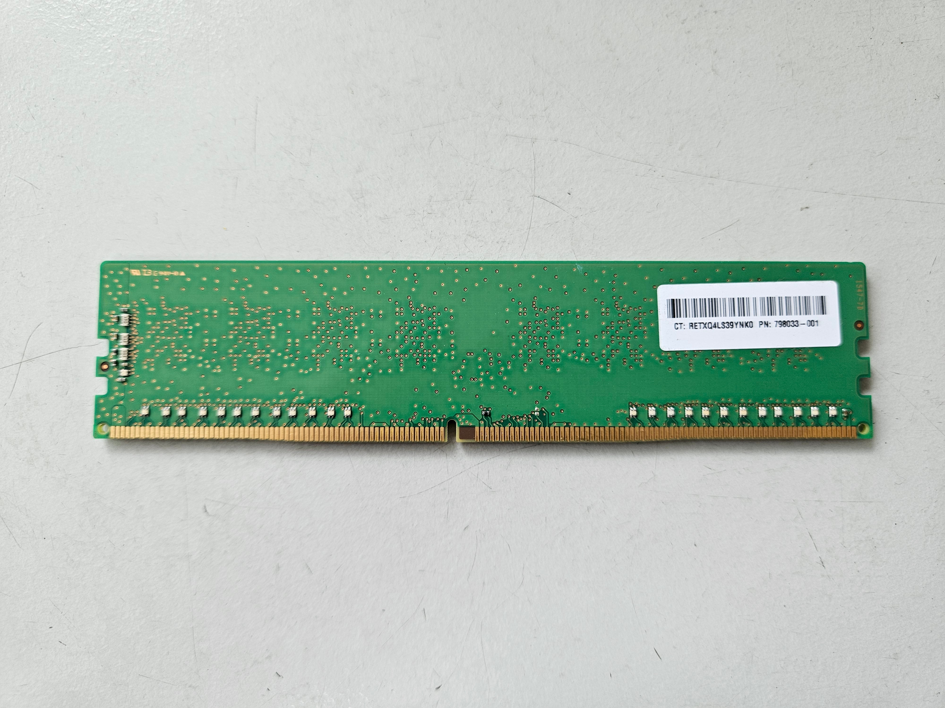 Samsung HP 4GB PC4-17000 DDR4-2133 nonECC Unbuffered CL15 288Pin DIMM ( M378A5143DB0-CPB 798033-001 ) REF