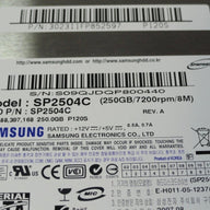 SP2504C - Samsung 250GB SATA 7200rpm 3.5in HDD - Refurbished