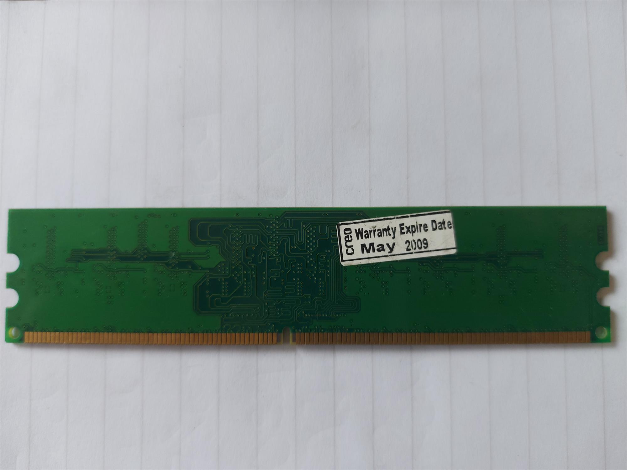 Transcend 512MB DDR2-800MHz PC2-6400 ECC Unbuffered CL6 240-Pin DIMM Memory Module (TS64MLQ72V8J 609-00500)