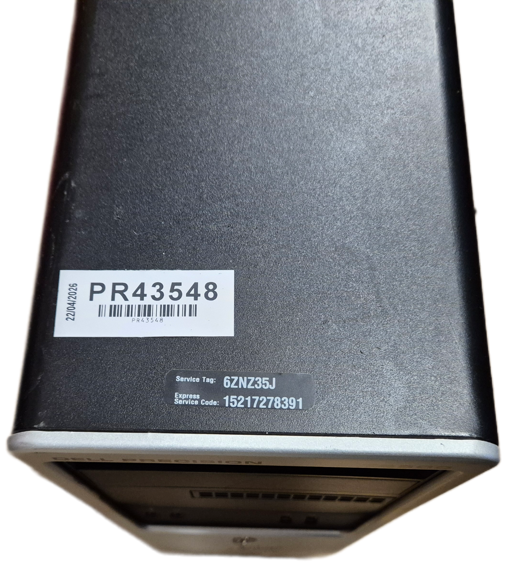 Dell Precision T5500 Xeon 5690 3.47GHz 360GB HDD 48GB RAM DVD Linux Win7Pro COA present USED