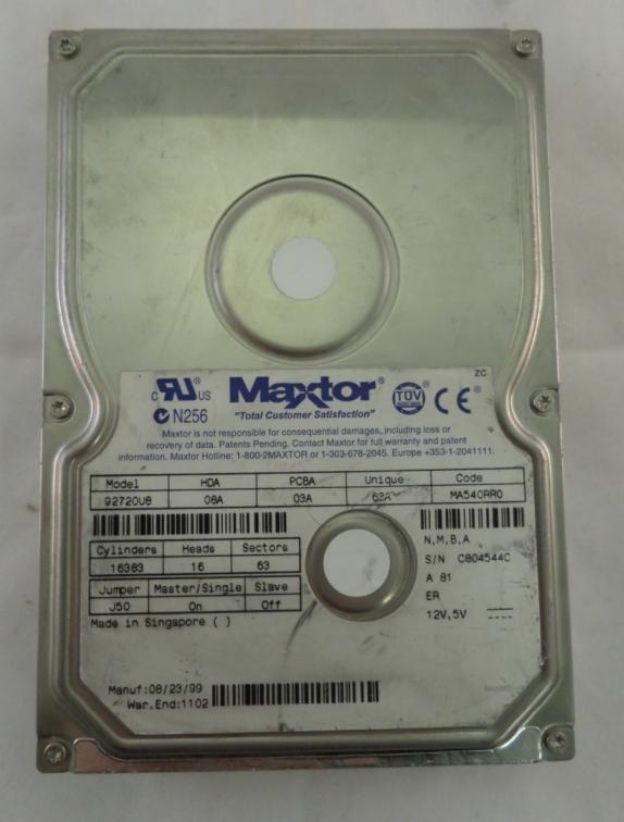 MC2057_92720U8_Maxtor 27.2GB IDE 5400rpm 3.5" HDD - Image2