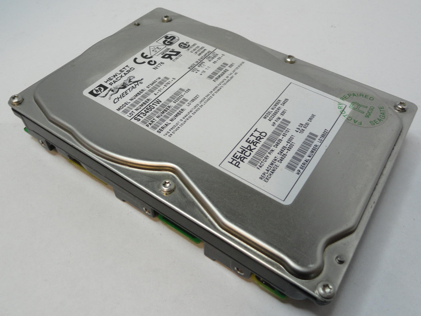 PR20771_9E2003-026_Seagate HP 4.5Gb SCSI 68 Pin 10Krpm 3.5in Repaired - Image3