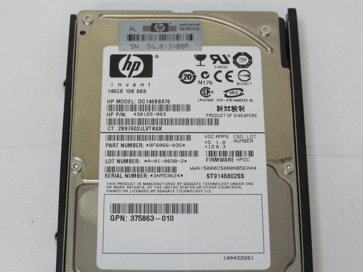 PR10713_9F6066-033_Seagate HP 146GB SAS 10Krpm 2.5in HDD - Image3