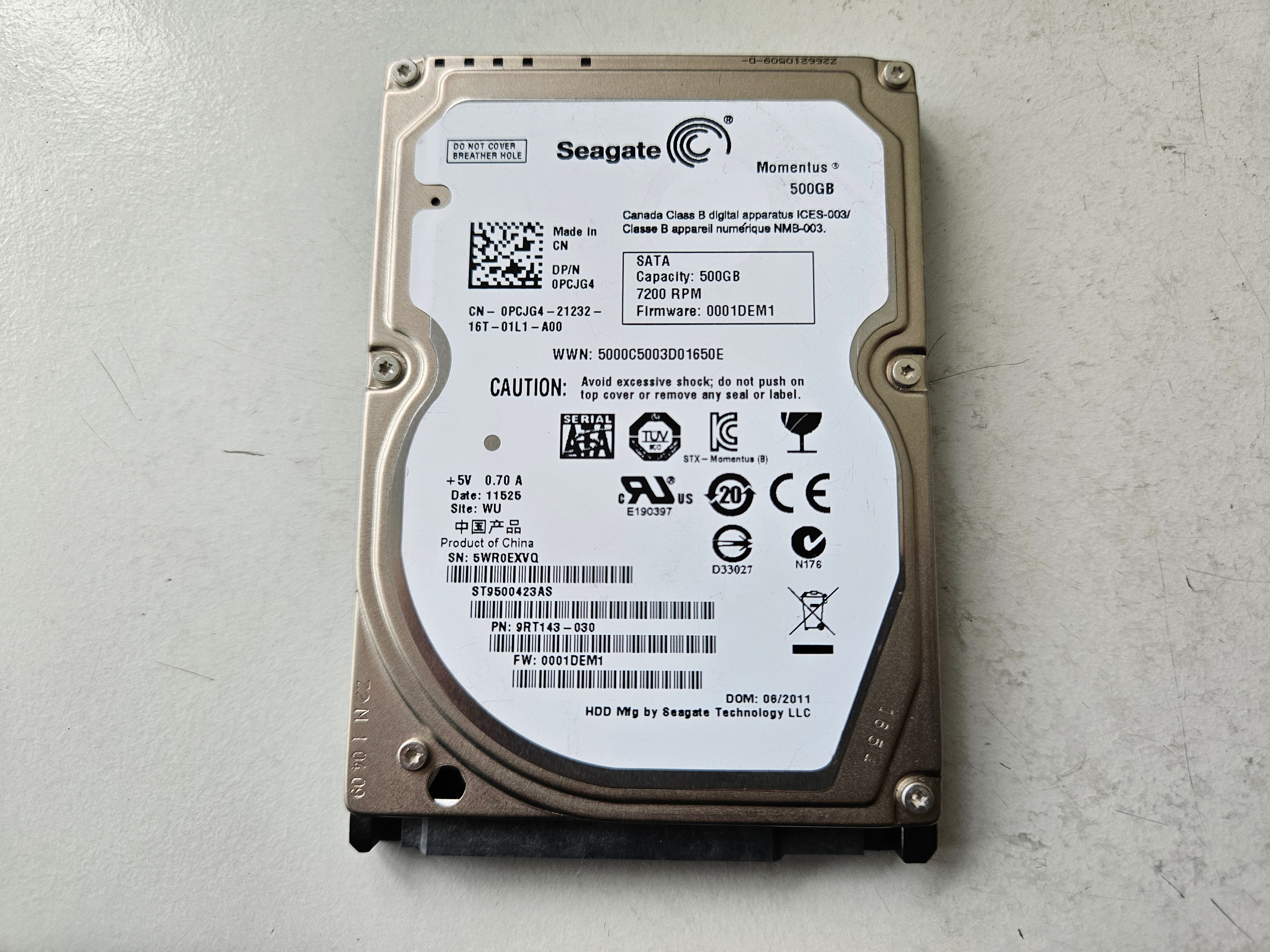 Dell 500GB HDD SATA 7200Rpm　並行輸入品 Dell HD. 500GB. HDD. 7.2K RPM. : : Computers \u0026 Accessories