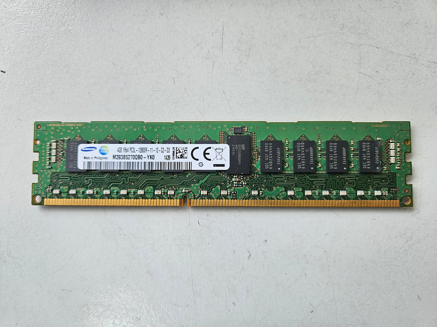 Samsung HP 4GB PC3-12800 DDR3-1600MHz ECC CL11 240-Pin DIMM ( M393B5270QB0-YK0 713754-071 ) REF