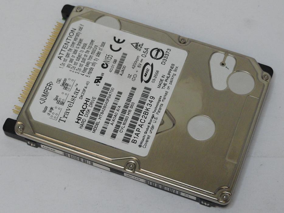 DK23FA-40 - Hitachi 20GB IDE 4200rpm 2.5in HDD - USED