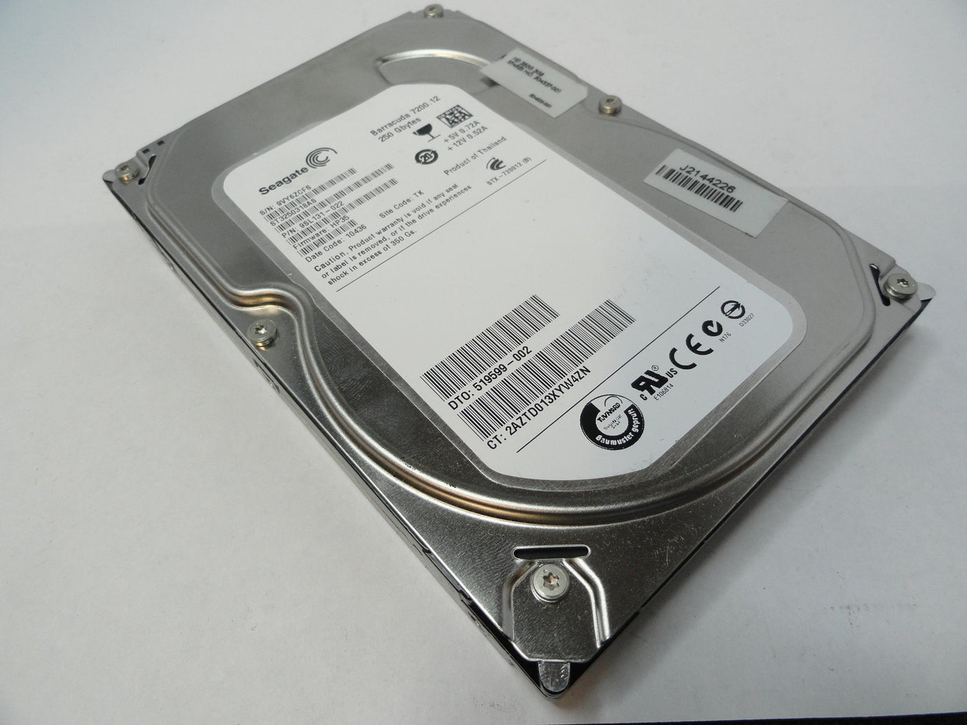 PR20289_9SL131-022_Seagate HP 250Gb SATA 7200rpm 3.5in HDD - Image3
