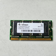 Infineon HP 512MB DDR-333 PC2700 NonECC CL2 200Pin SODIMM ( HYS64D64020HDL-6-B 367774-001 ) REF