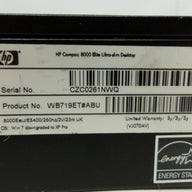 PR24262_WB719ET#ABU_HP Compaq 8000 Elite 2.7Ghz 4Gb RAM No HDD USDT - Image5