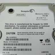 9AH234-508 - Seagate Momentus 100Gb IDE 4200rpm 2.5in HDD - Refurbished