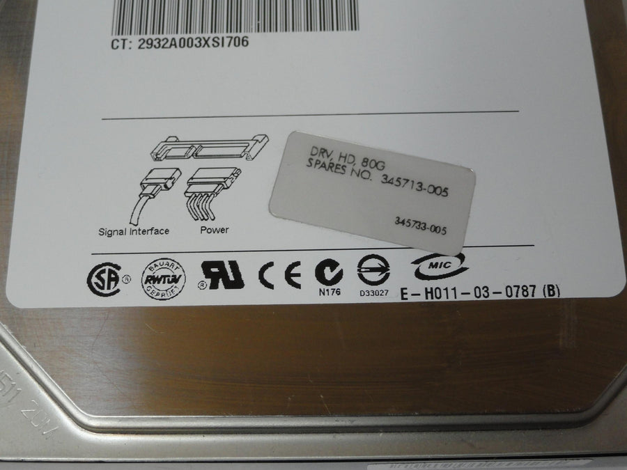 PR21021_9W2732-030_Seagate HP 80GB SATA 7200rpm 3.5in HDD - Image2