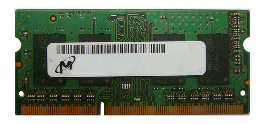 Micron 1GB PC3-12800 DDR3-1600MHz non-ECC Unbuffered CL11 204-Pin SoDimm Module ( MT4KTF12864HZ-1G6K1 ) REF