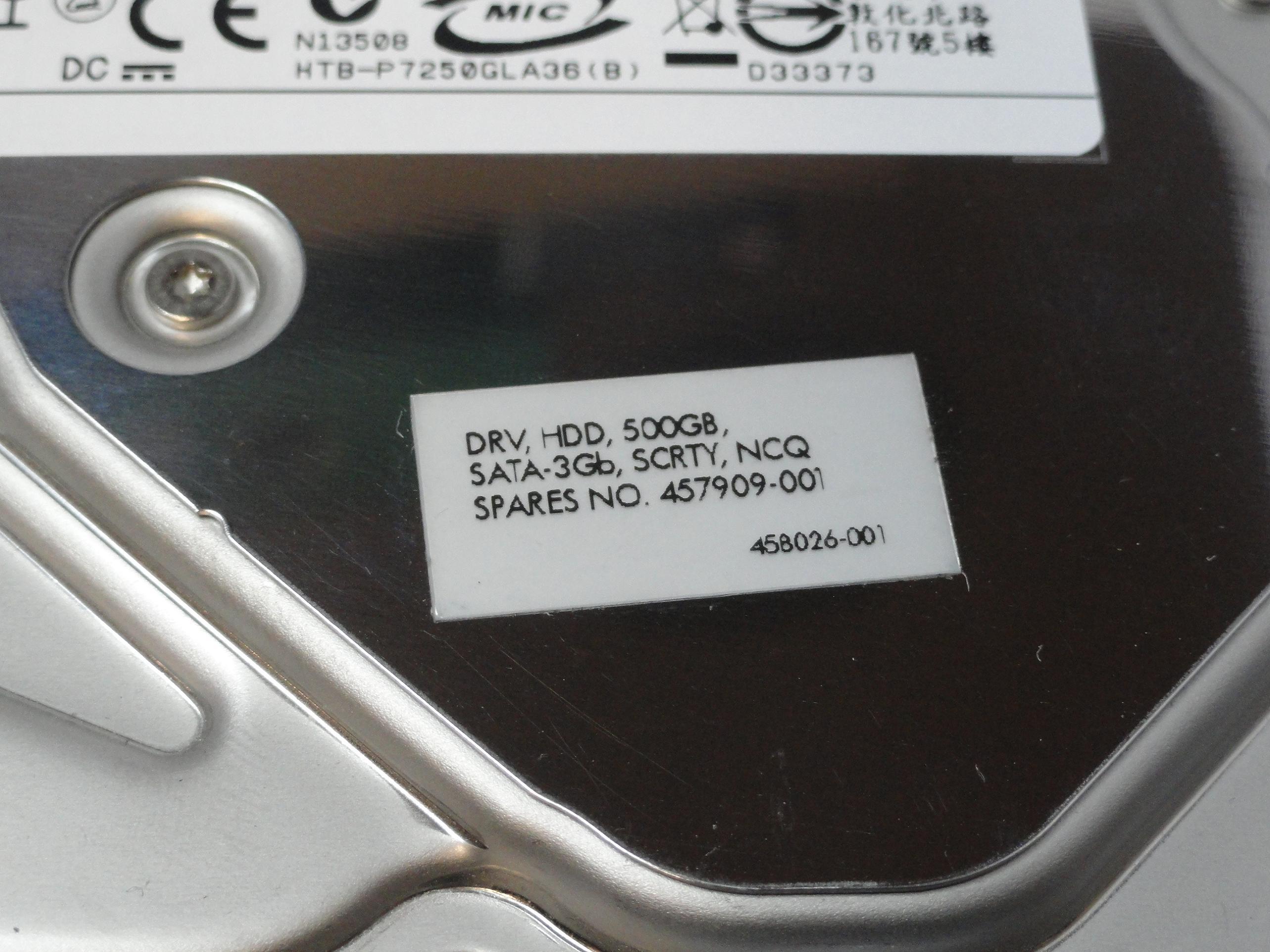 PR20117_0A36886_Hitachi HP 500GB SATA 7200rpm 3.5in HDD - Image2