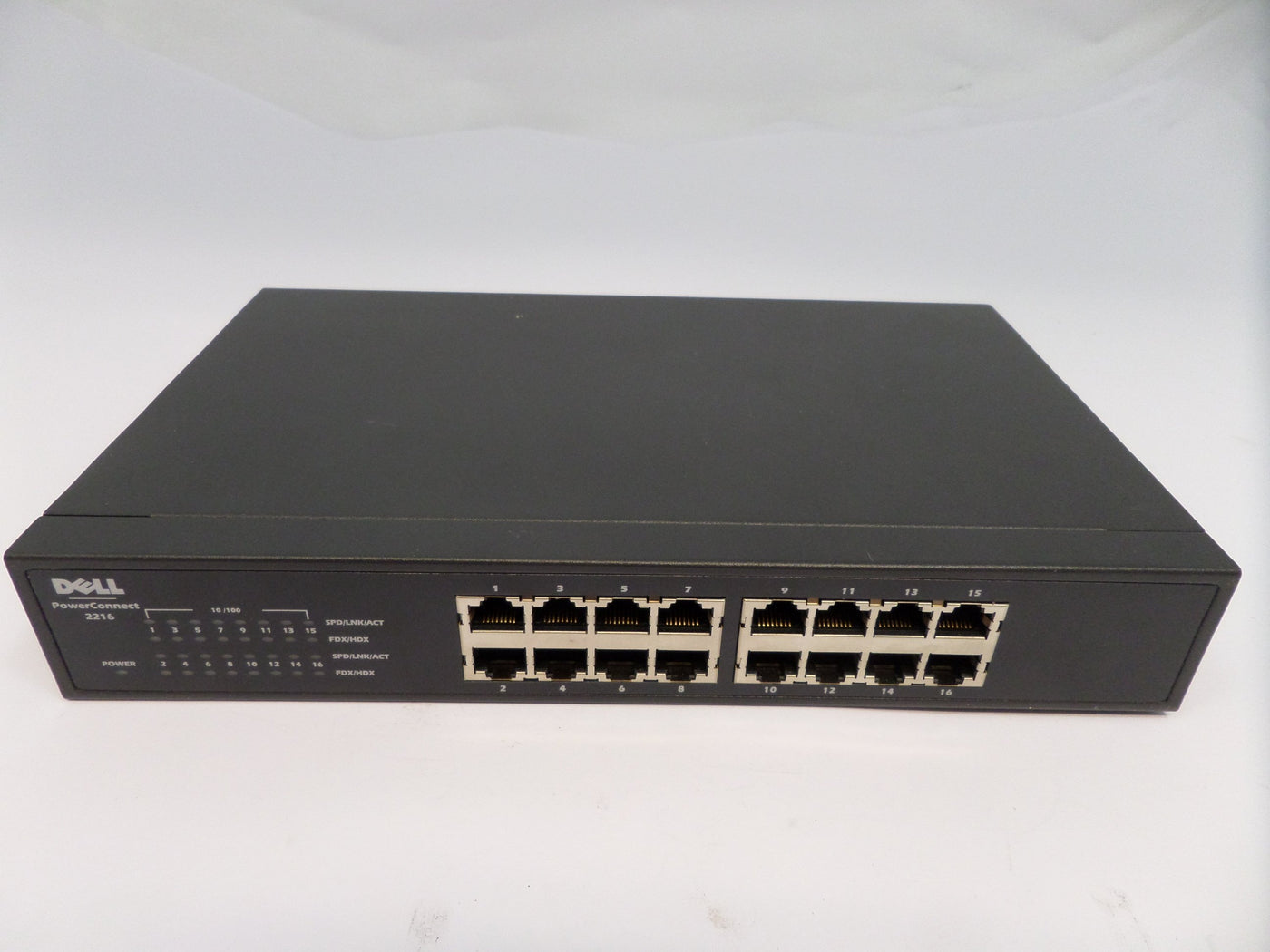 0WJ756 - Dell PowerConnect 2216 16-Port Unmanaged Fast Ethernet Switch - Refurbished