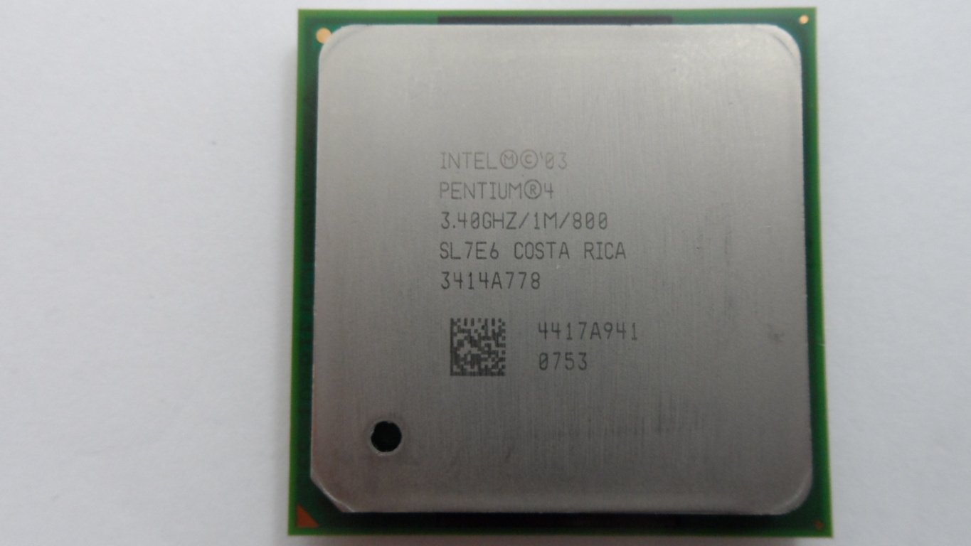 SL7E6 - Intel  Pentium 4, 1M Cache, 3.40 GHz, 800 MHz FSB - Refurbished