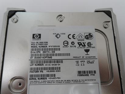 PR13374_9U8006-038_Seagate HP 72.8Gb SCSI 80 Pin 15Krpm 3.5in HDD - Image3