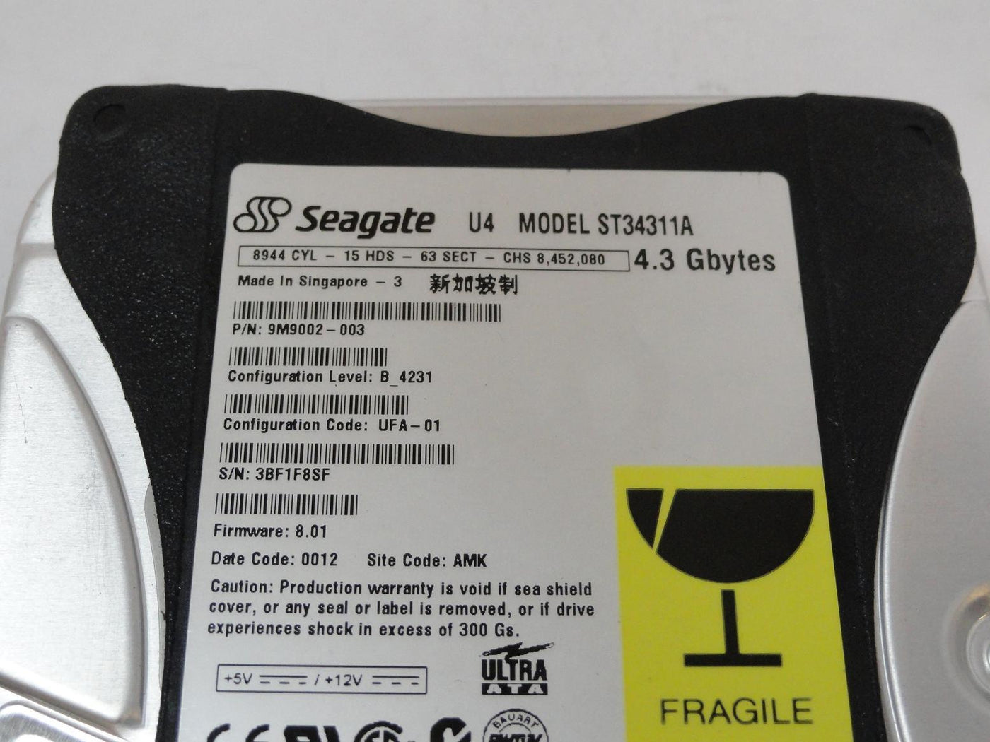 PR13094_9M9002-003_Seagate 4.3GB IDE 5400rpm 3.5in HDD - Image3