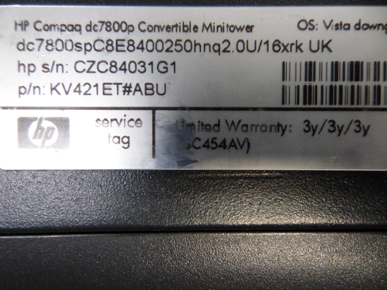 PR24752_dc7800p_HP Compaq dc7800 Core Duo 3GHz Minitower PC - Image4