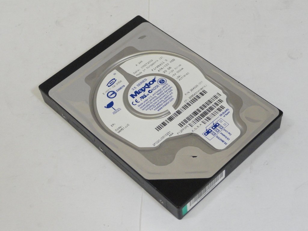 2F020J0 - Maxtor Compaq 20Gb IDE 5400rpm 3.5in Low Profile HDD - USED