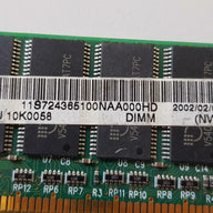 IBM Mosel Vitelic 128MB 168pin PC133 SDRAM DIMM ( V436516S04VATG-75PC 10K0058 ) REF