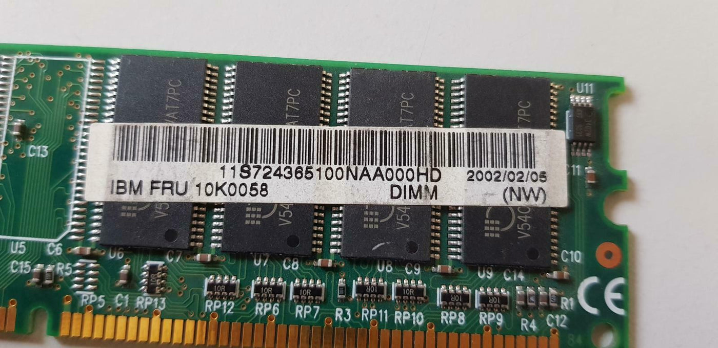 IBM Mosel Vitelic 128MB 168pin PC133 SDRAM DIMM ( V436516S04VATG-75PC 10K0058 ) REF