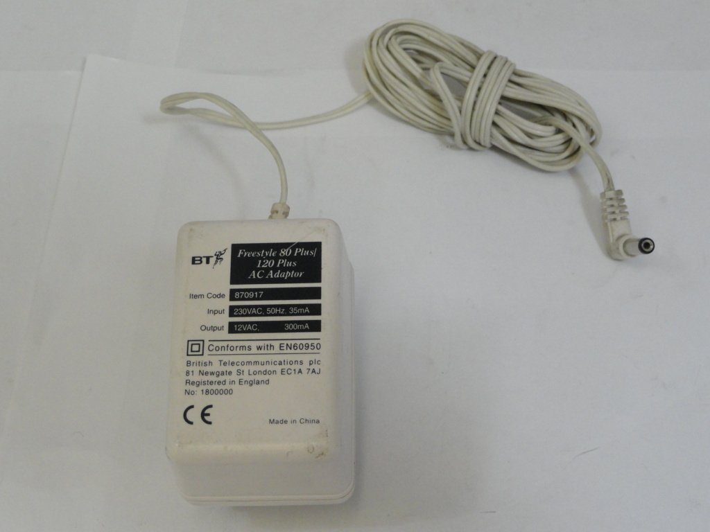 PR11457_870917_BT Freestyle 80 Plus 120 Plus AC Adaptor - Image2
