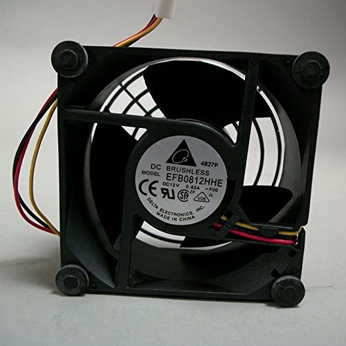 Delta Electronics IBM DC12V 0.62A 3-Wire 80mm Chassis Fan ( EFB0812HHE 59P2572 59P2381 H23358A ) USED