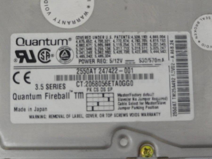 TM25A492 - Quantum 2.5GB IDE 3.5" 5400Rpm HDD - Refurbished