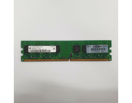 Qimonda HP 1GB PC2-5300 DDR2-667MHz CL5 240-Pin DIMM ( HYS64T128020HU-3S-B 377726-888 ) REF
