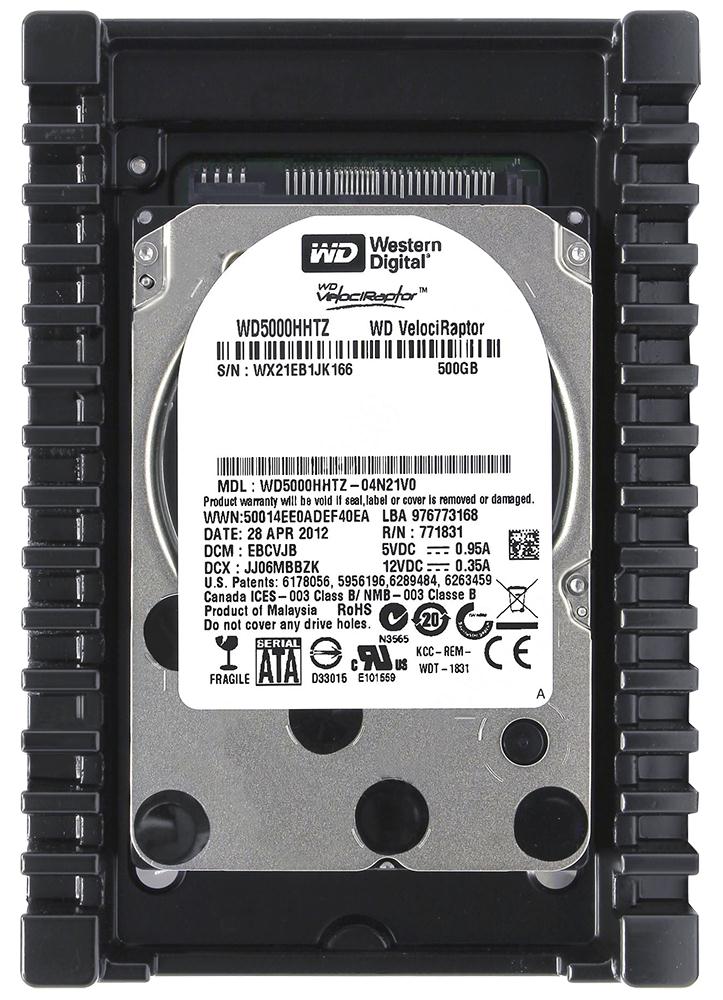 Western Digital VelociRaptor 500GB 10kRPM SATA 3.5in HDD ( WD5000HHTZ-04N21V0 ) USED