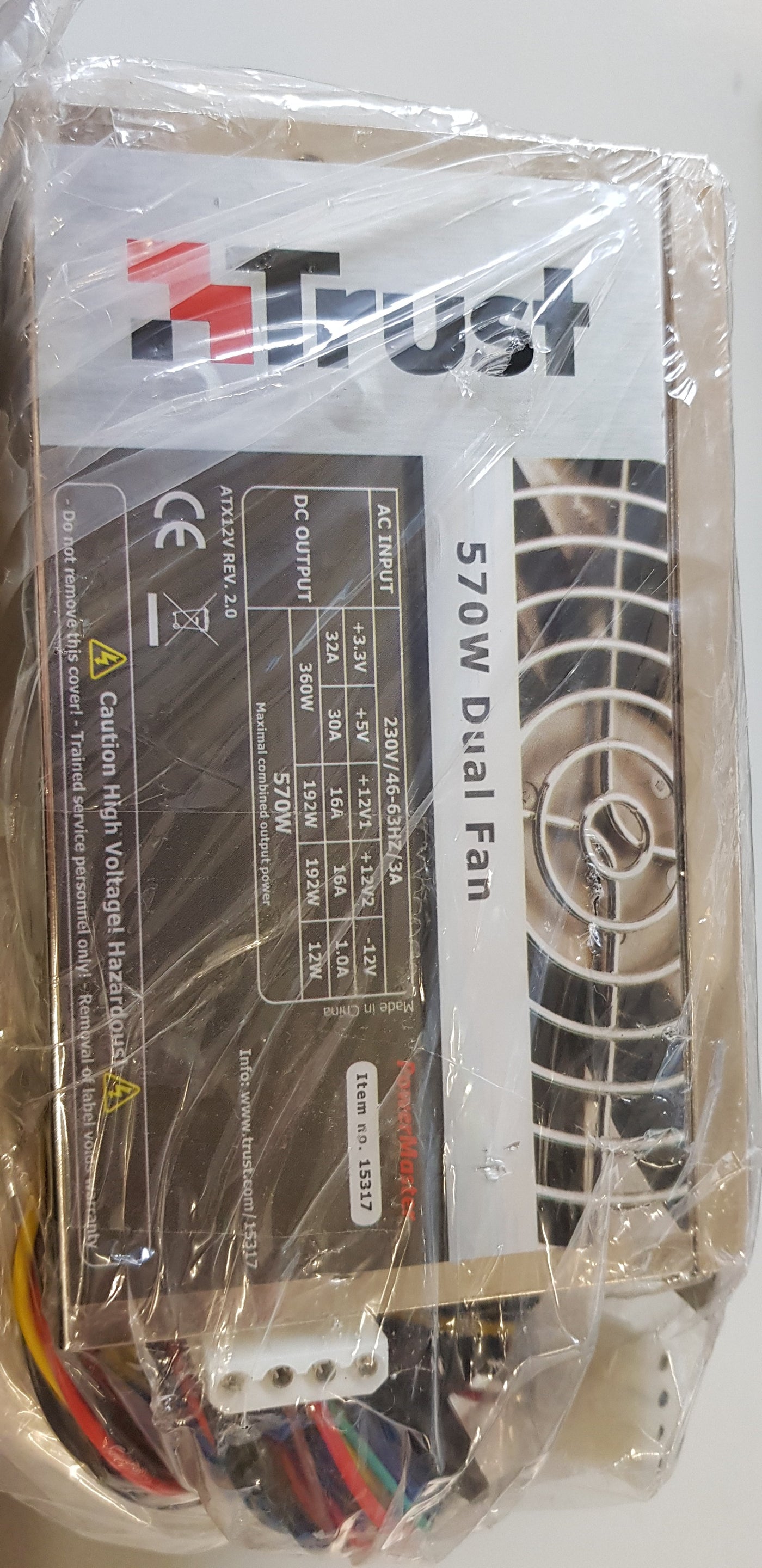 Trust 570W PSU Dual Fan