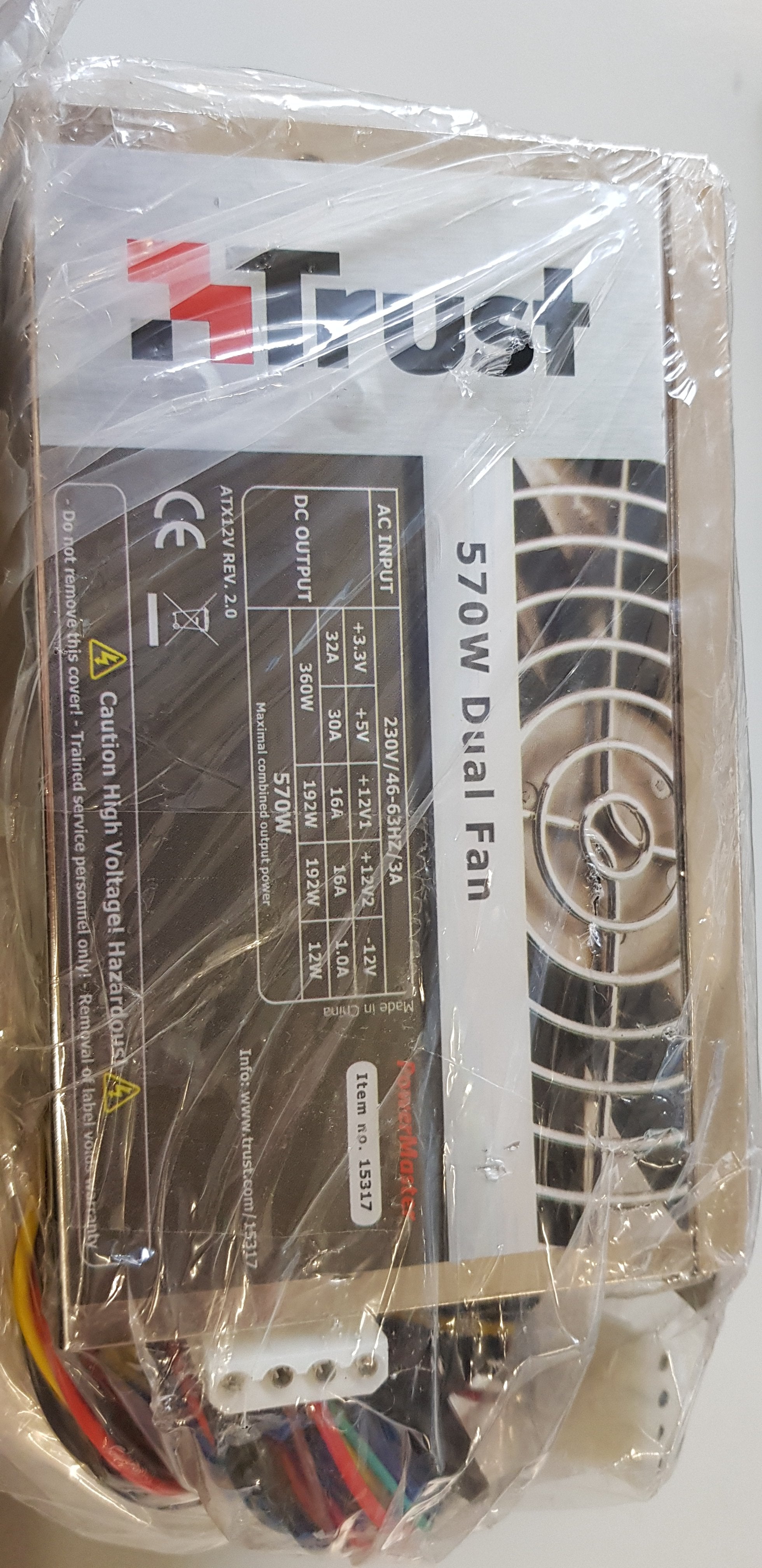Trust 570W PSU Dual Fan