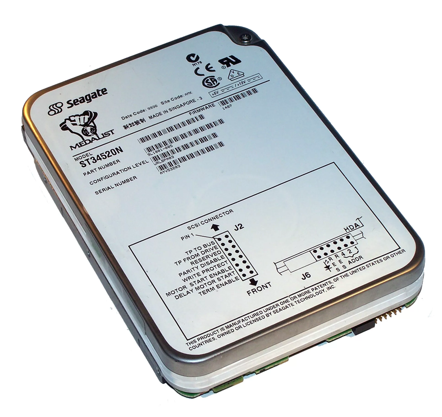 Seagate 4.5GB SCSI 50 Pin 7200rpm 3.5in HDD ( 9L1001-003 ST34520N ) REF