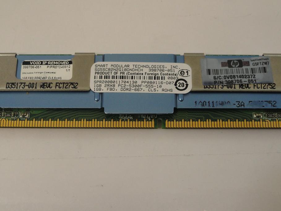 PR14168_MT9HTF6472FY-667B4E3_HP/Micron 512MB 1rx8 PC2-5300 DIMM - Image4