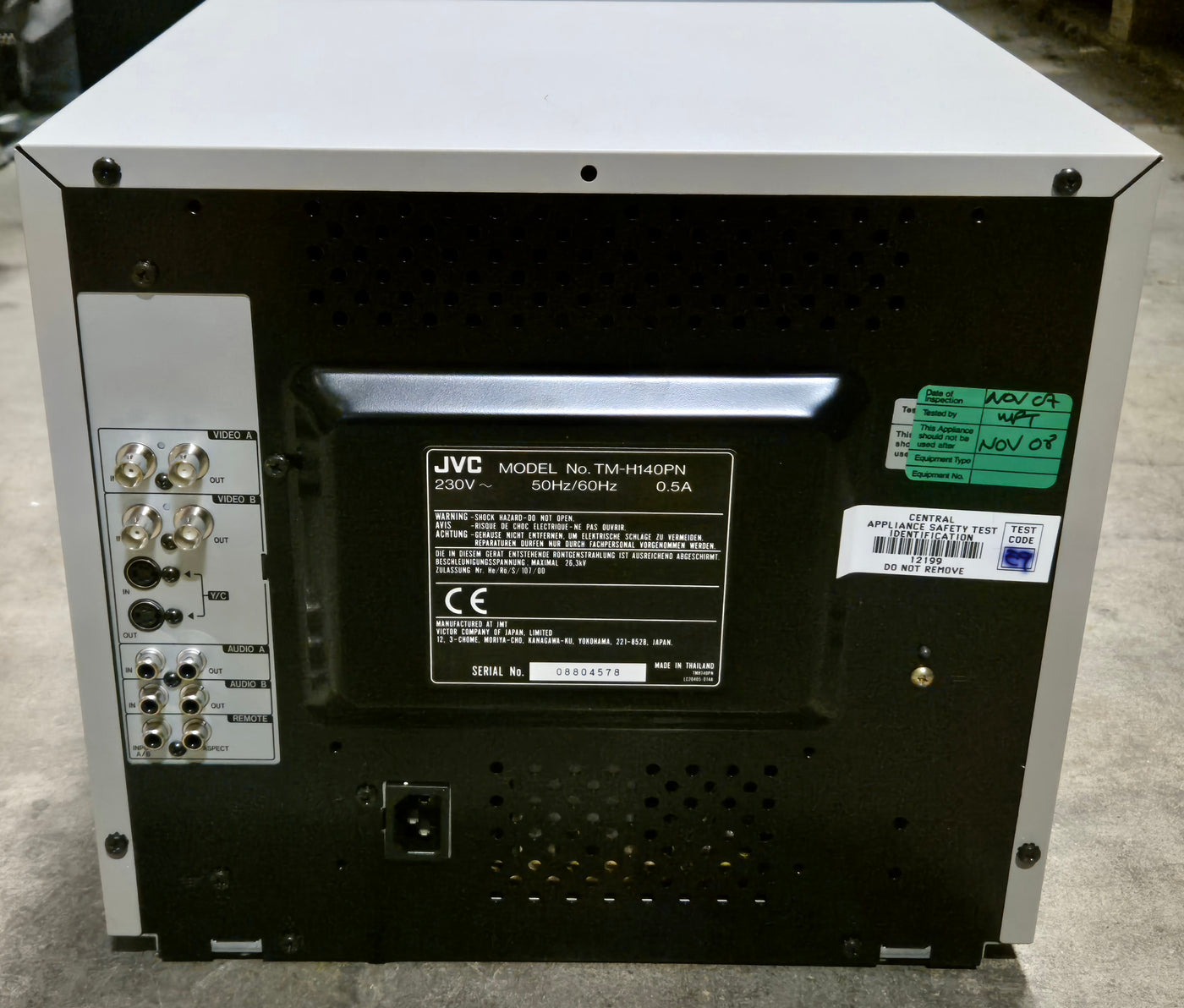 JVC Colour Video Monitor Boxed with original manual ( TM-H140PN ) USED