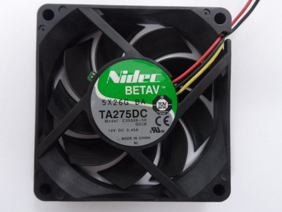 Nidec Betav 12VDC 0.45A 7cm Cooling Fan ( TA275DC ) USED