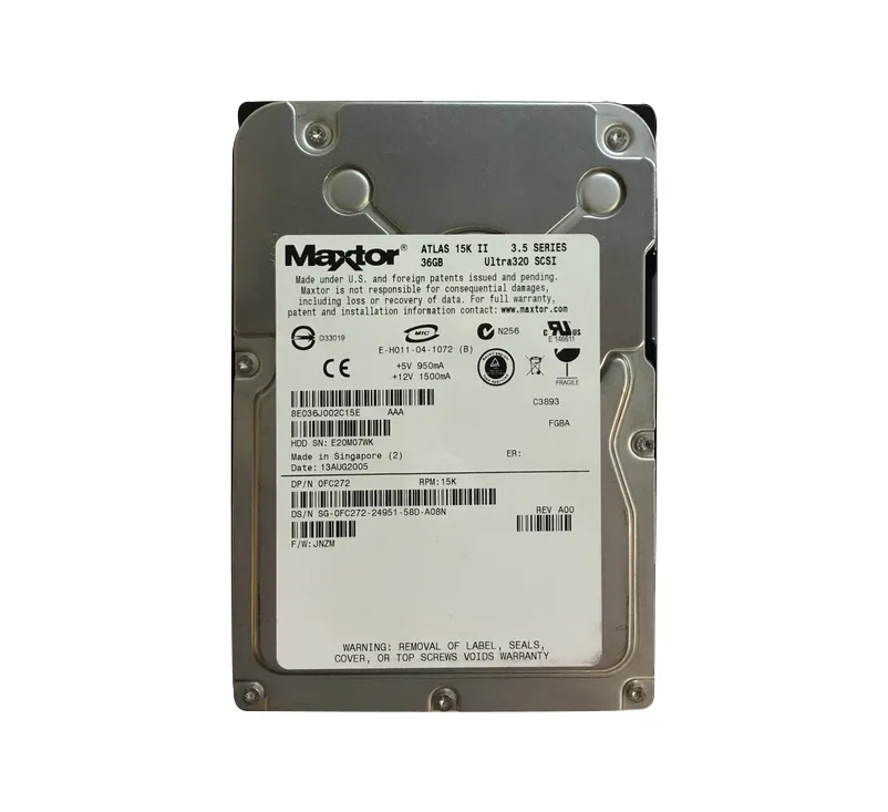HP Maxtor 36.4GB SCSI 80 Pin 15Krpm 3.5in HDD ( 8E036J0 356914-001 BF03687B54 271837-012 3R-A5098-AA ) USED
