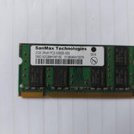SanMax 2GB PC2-5300 200pin 667Mhz CL5 DDR2 SDRAM SODIMM Memory Module (SMD-N2G88H1AP-6E)