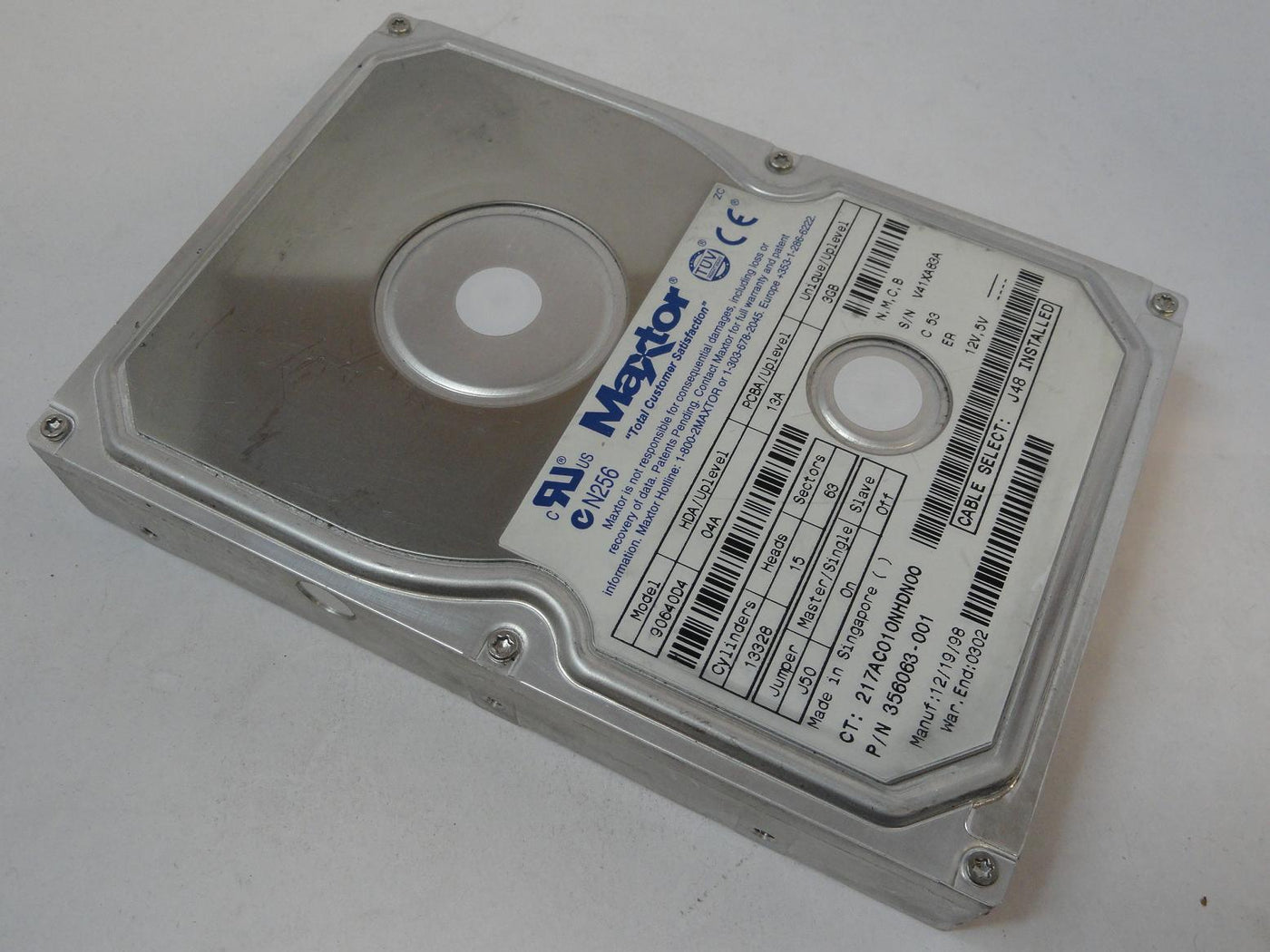 Maxtor Compaq 6.4GB IDE 5400rpm 3.5in HDD ( 90640D4 90640D4 356063 001  Maxtor Compaq )