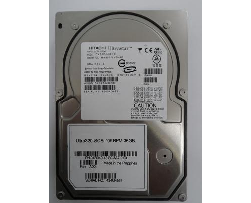 Hitachi Dell 36GB SCSI 80pin 10Krpm 3.5in HDD ( DK32EJ-36NC 04R040 ) USED