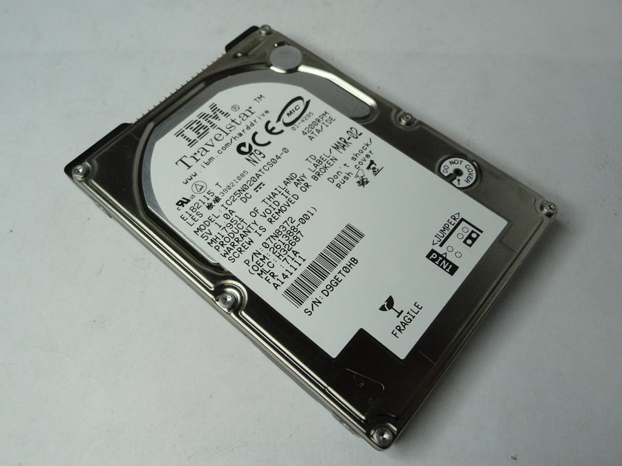 PR20468_07N8372_IBM Compaq 20Gb IDE 4200rpm 2.5in HDD - Image2