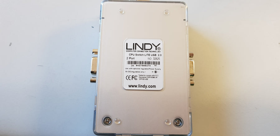 Lindy Computer CPU Switch Lite USB 2.0 2 Port NO LEADS ( 32825 32825 )