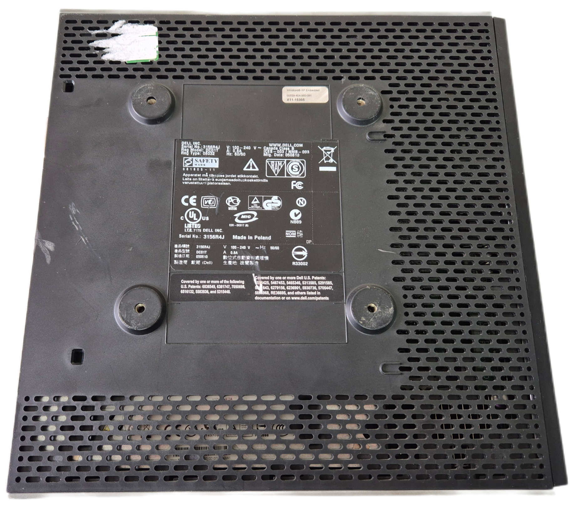 Dell Optiplex FX160 1GB SSD 2GB RAM Intel Atom 1.6GHz NO OS Mini PC ( DC01T ) USED